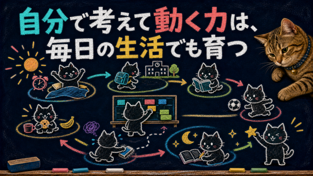 自分で考えて動く力は、毎日の生活でも育つ